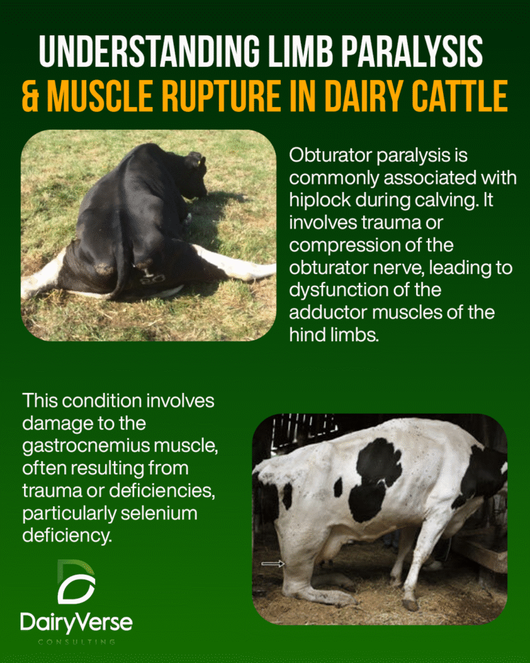 Understanding Limb Paralysis and Muscle Rupture in Dairy Cattle