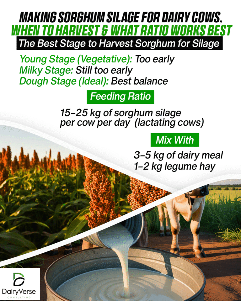 Making Sorghum Silage for Dairy Cows, When to Harvest & What Ratio Works Best.