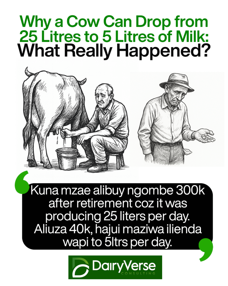 Why a Cow Can Drop from 25 Litres to 5 Litres of Milk.